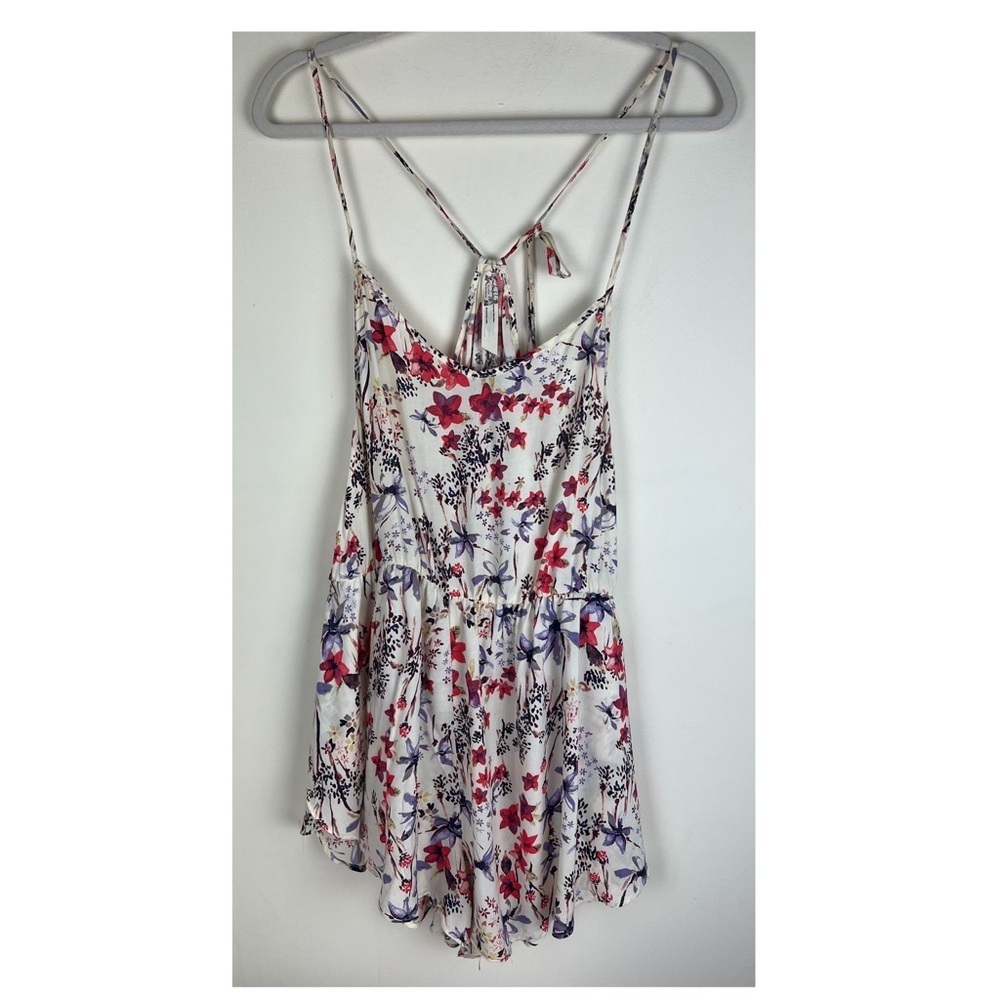 Free People | Intimately FP Flowy Lightweight Floral Halter Shorts Romper | S
